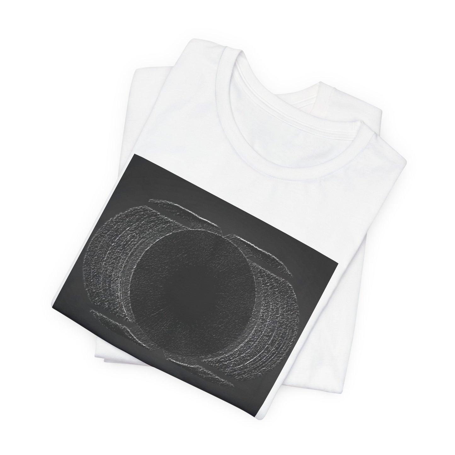 Unisex Tee with Dark Wave Graphic