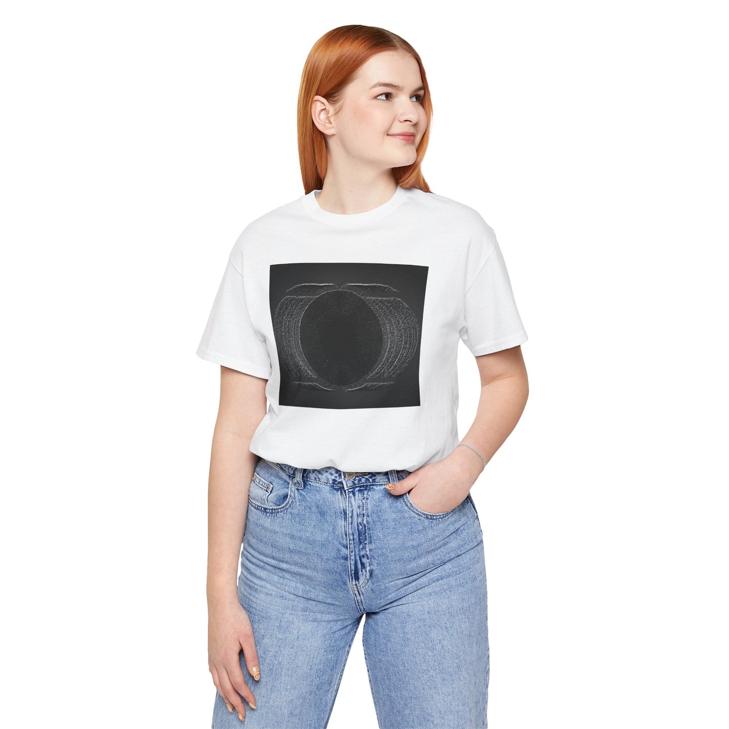 Unisex Tee with Dark Wave Graphic