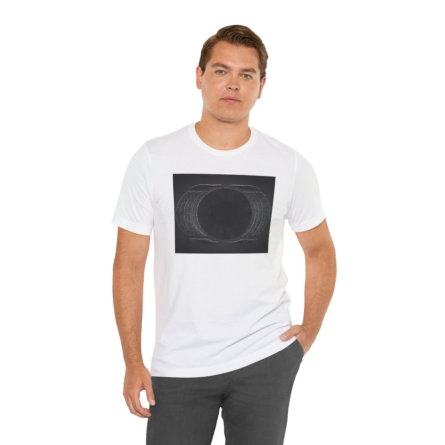 Unisex Tee with Dark Wave Graphic